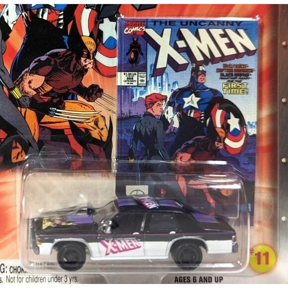 Johnny Lightning The Uncanny X-Men 1990 Ford Crown Victoria Car Diecast Gift NIP - Picture 2 of 5